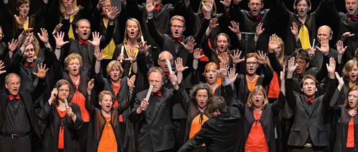 Das Junge Vokalensemble Hannover singt zu Gunsten des Hauses der Religionen.